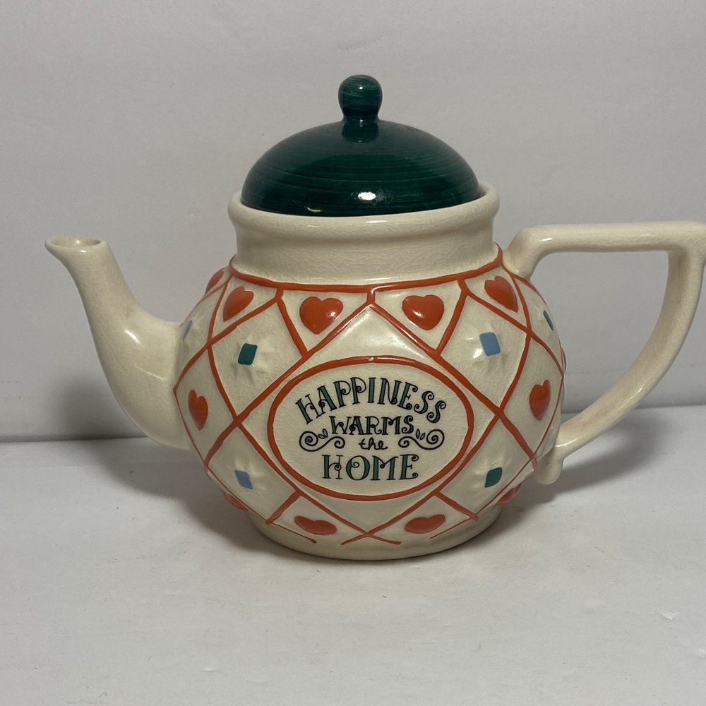 Papel Freelance Happiness warms the Heart Ceramic Teapot with lid